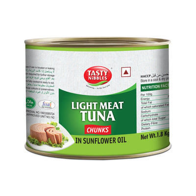 Light Meat Tuna Chunks In Sunflower Oil 1800g