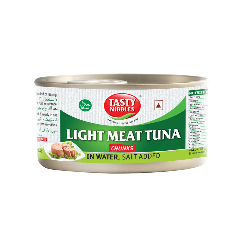 Light Meat Tuna Chunks In Water Salt Added 185g