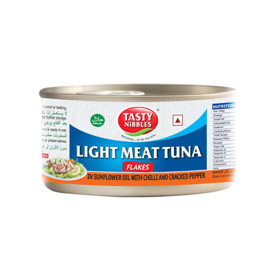 Light Meat Tuna Flakes In Sunflower Oil With Chilli and Cracked Pepper 185g