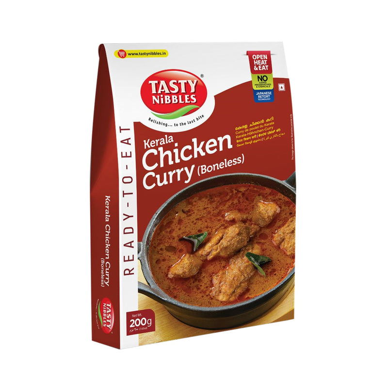 Ready To Eat Kerala Chicken Curry (Boneless) 200g | Open Heat & Eat | No Food Additives Added | Japanese RETORT Technology