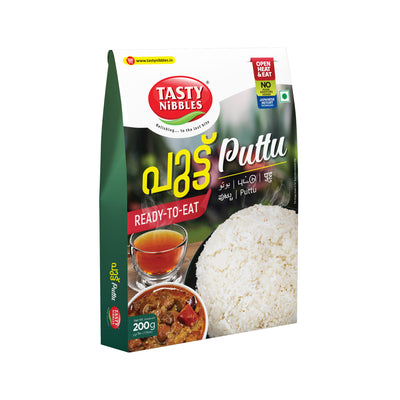 Ready To Eat Puttu 200g | Open Heat & Eat | No Added Preservatives | Japanese RETORT Technology
