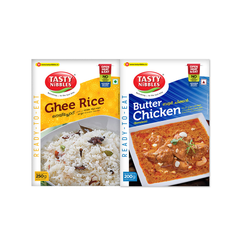 Ghee Rice And Chicken Curry Combo Pack