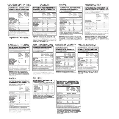 Ready to Eat Kerala Sadhya Pack