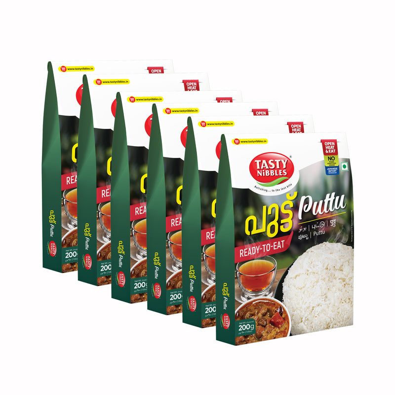 Ready To Eat Puttu 200g | Open Heat & Eat | No Added Preservatives | Japanese RETORT Technology