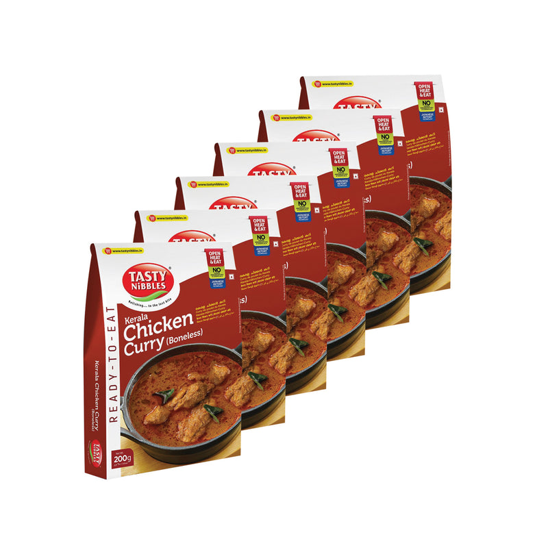 Ready To Eat Kerala Chicken Curry (Boneless) 200g | Open Heat & Eat | No Food Additives Added | Japanese RETORT Technology