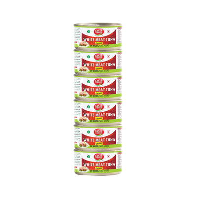 White Meat Tuna Chunks in Water, Salt Added 185g
