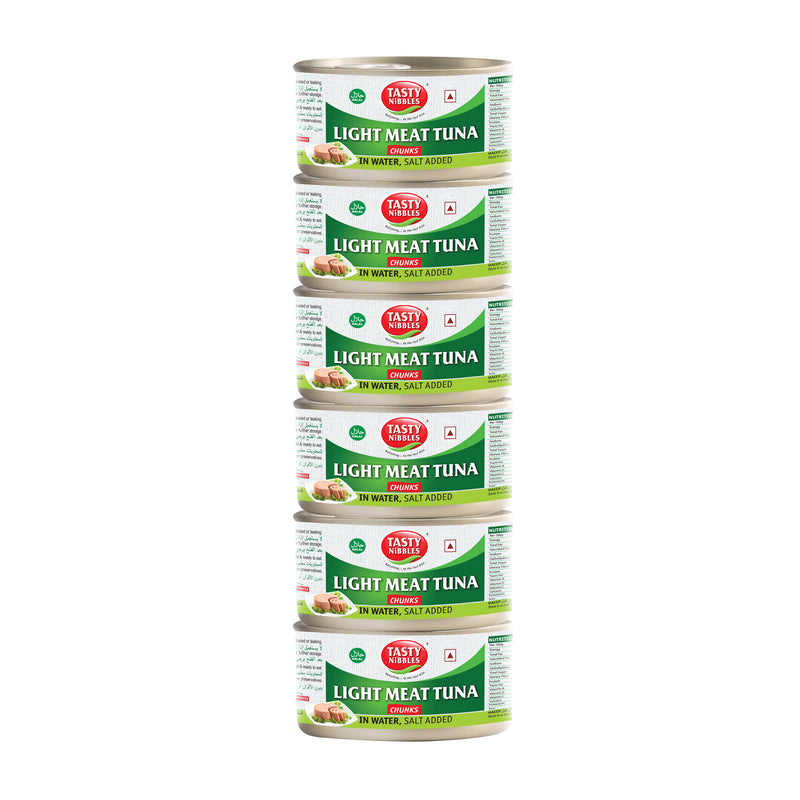 Light Meat Tuna Chunks In Water Salt Added 185g