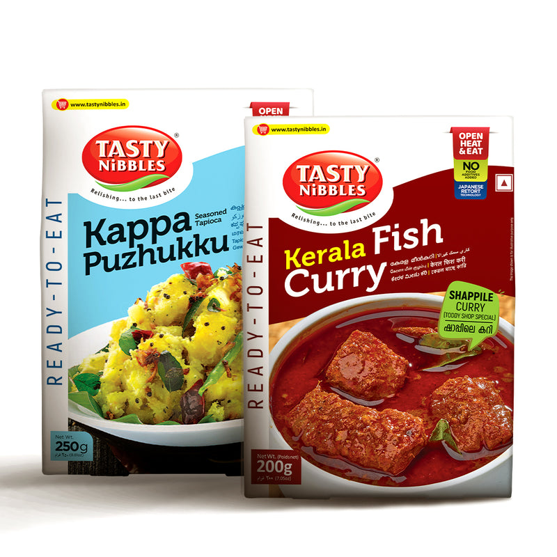 Kappa Puzhukku & Kerala Fish Curry Combo