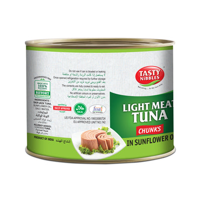 Light Meat Tuna Chunks In Sunflower Oil 1800g