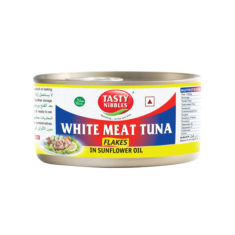 White Meat Tuna Flakes In Sunflower Oil 185g