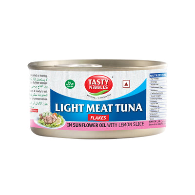Light Meat Tuna Flakes In Sunflower Oil With Lemon Slice 185g