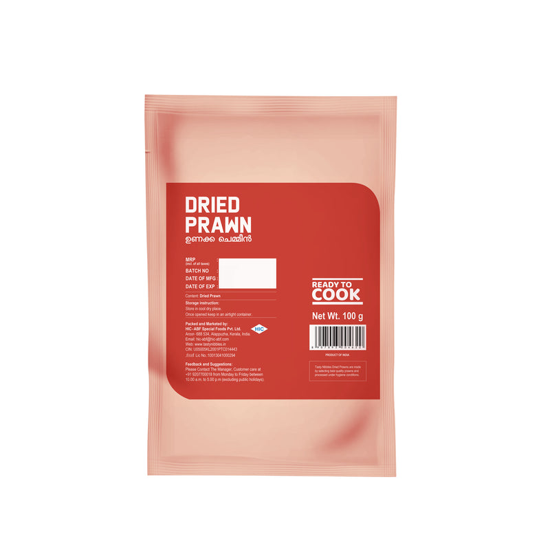 Ready to Cook Dried Prawn With Head and Tail 100g
