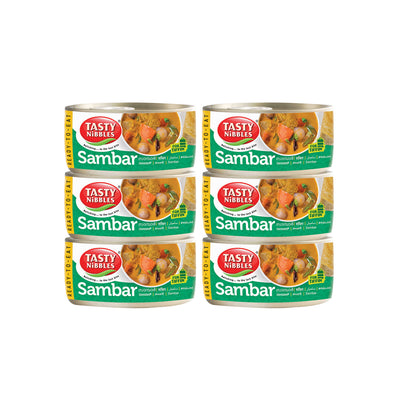 Ready To Eat Tiffin Sambar 185g | Open Heat & Eat | No Food Additives Added | Japanese RETORT Technology