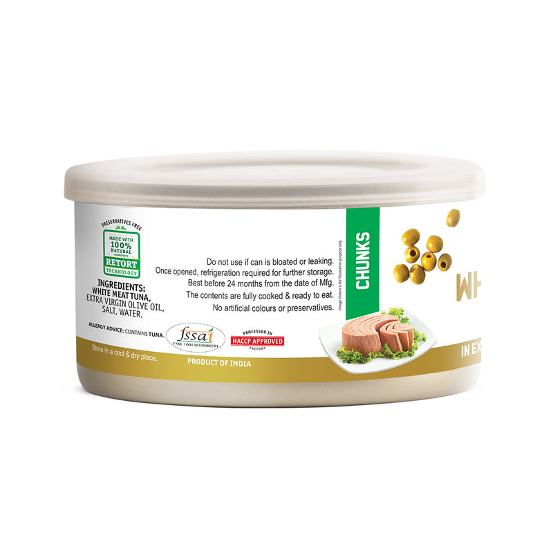 White Meat Tuna Chunks In Extra Virgin Olive Oil 185g